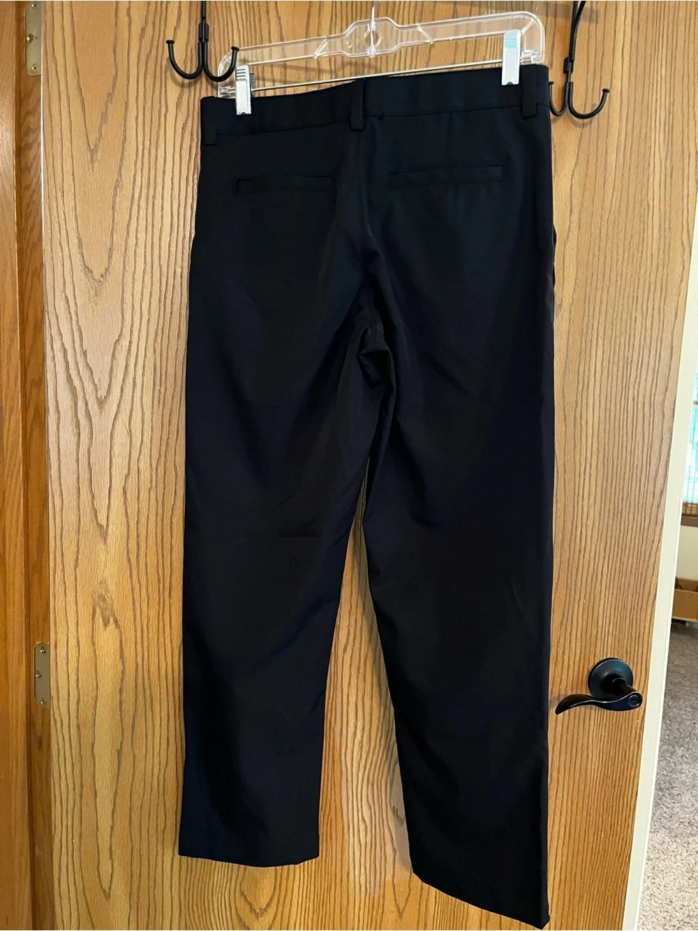 NWOT Lands' End Kids Active Performance Chino Pants - Size 12H- Black